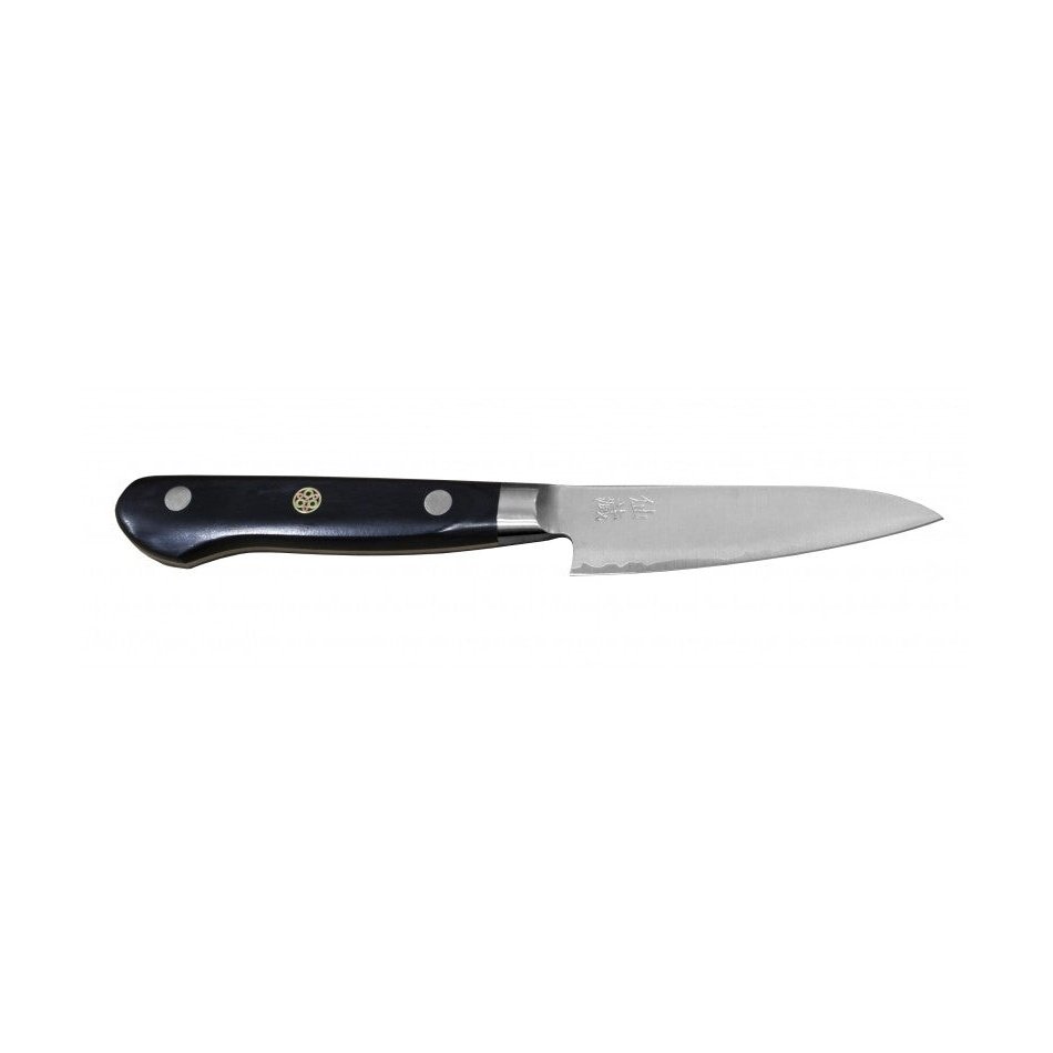 Japanilainen Suncraft Senzo Pro kuorimaveitsi 9 cm, terävä SG2-terä ja kestävä kahva, erinomainen valinta keittiöveitsien joukossa.