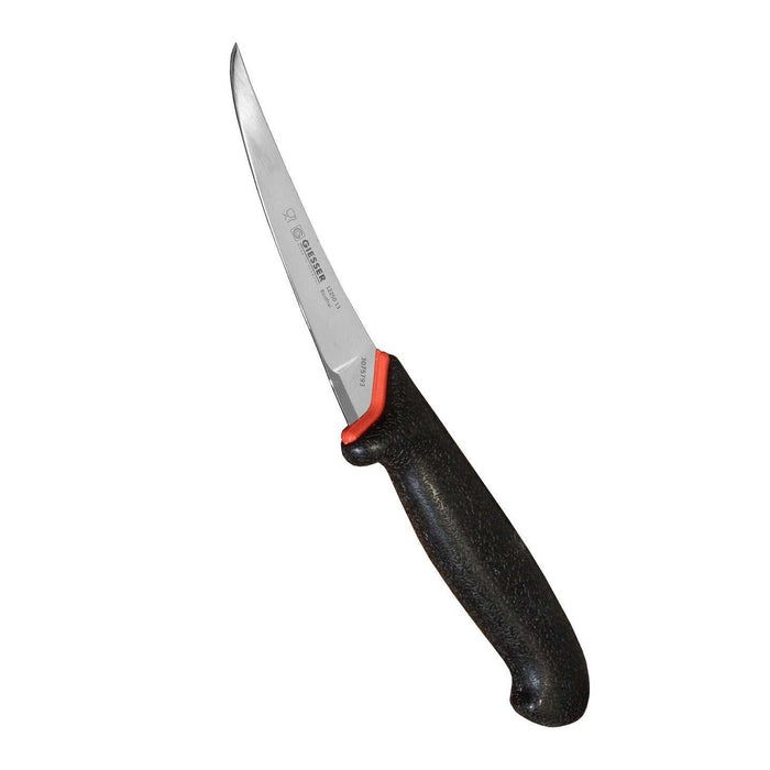 Giesser PrimeLine boningveitsi, 13 cm kapealla ja joustavalla kromi-molybdeeniterällä. Ergonominen kahva tarkkaan lihan ja kalan käsittelyyn.