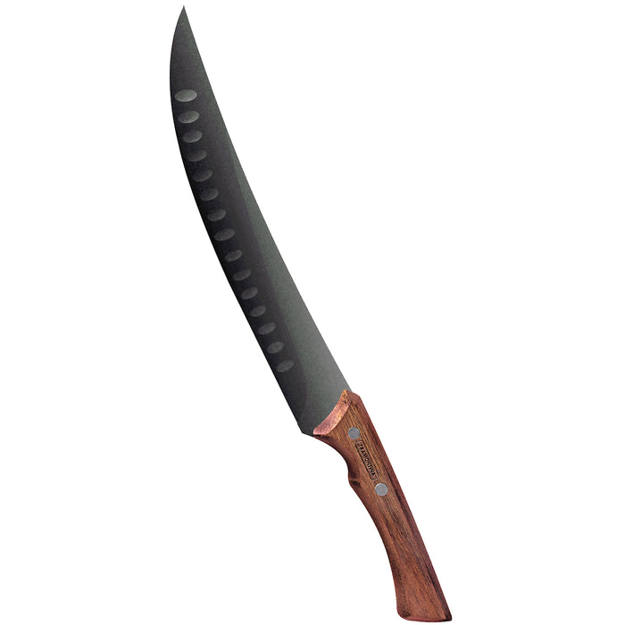 Tramontina Black Meat Knife Scalloped, 25 cm