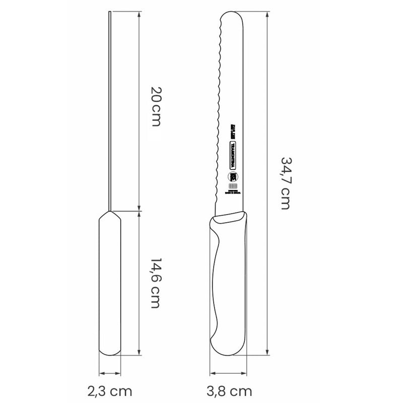 Tramontina Professional Brödkniv, 20 cm