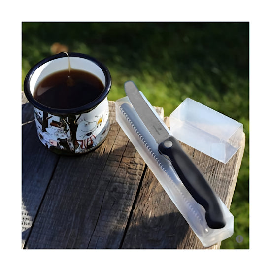 Victoinox taittoveitsi kulkee hyvin mukaan retkelle taskussa.