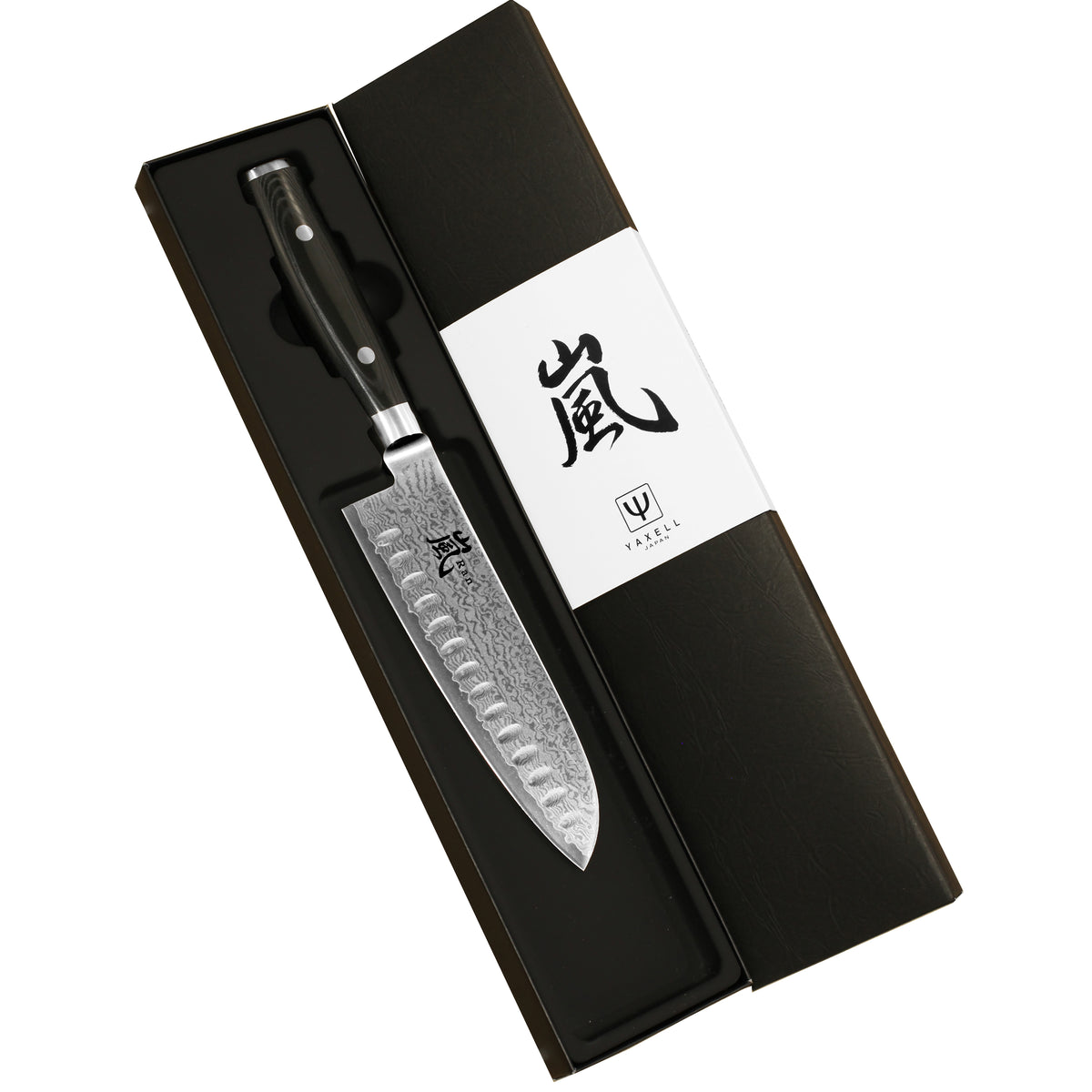 Yaxell Ran Damascus Olivslipad Santoku 16,5 cm