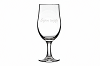 Draft Beer Glass 38 cl, Engraved, 2 pcs 