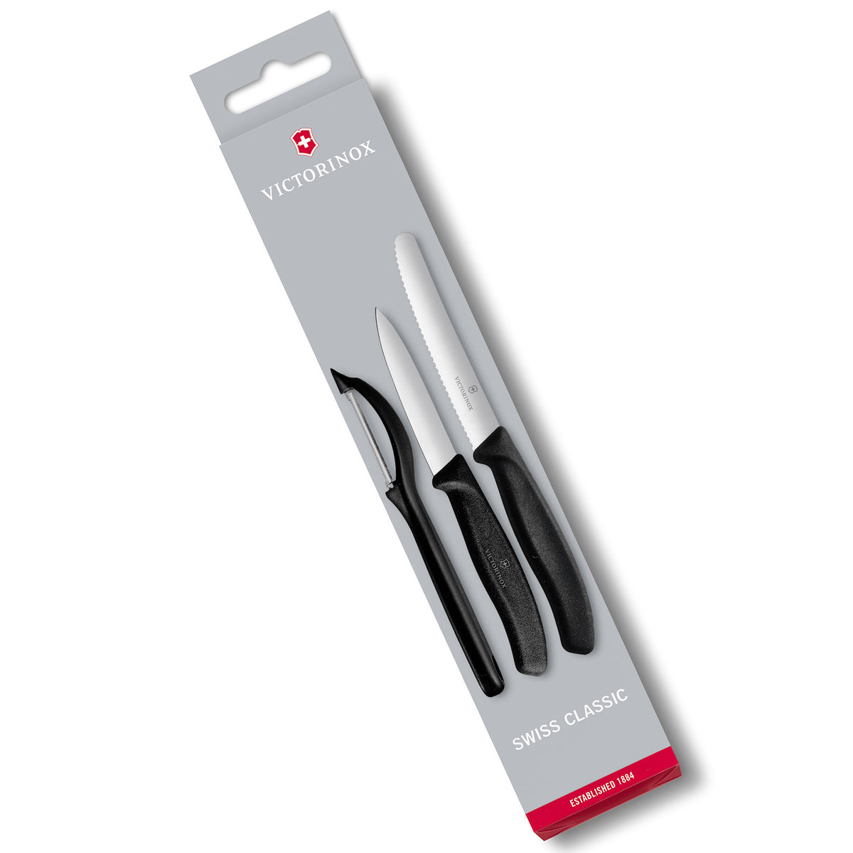 Victorinox Swiss Classic kuorimaveitsisetti pakkauksessa