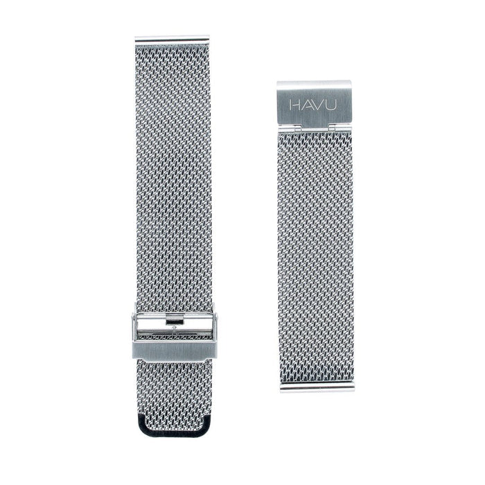 Harmaa metalliranneke (18mm, 20mm, 22mm)