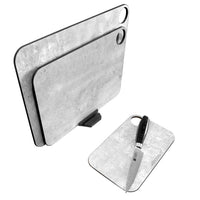 Arcos skärbrädeset och stativ i träfiber, marmormönster, 4 delar