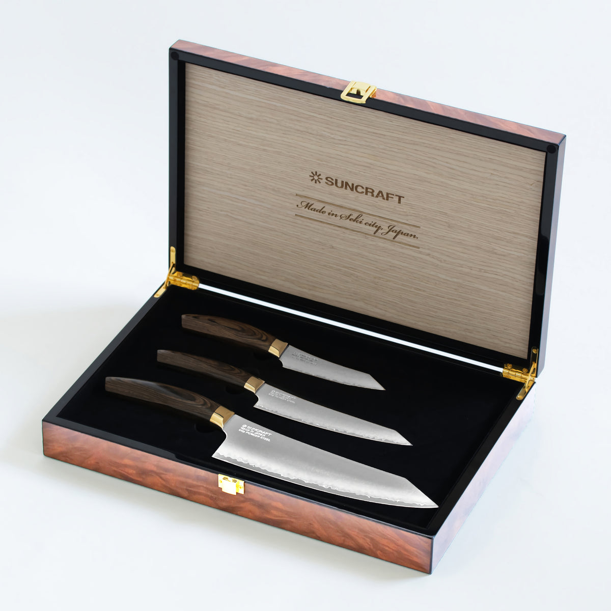 Suncraft Senzo Elegancia Kniv Set, 3 knivar