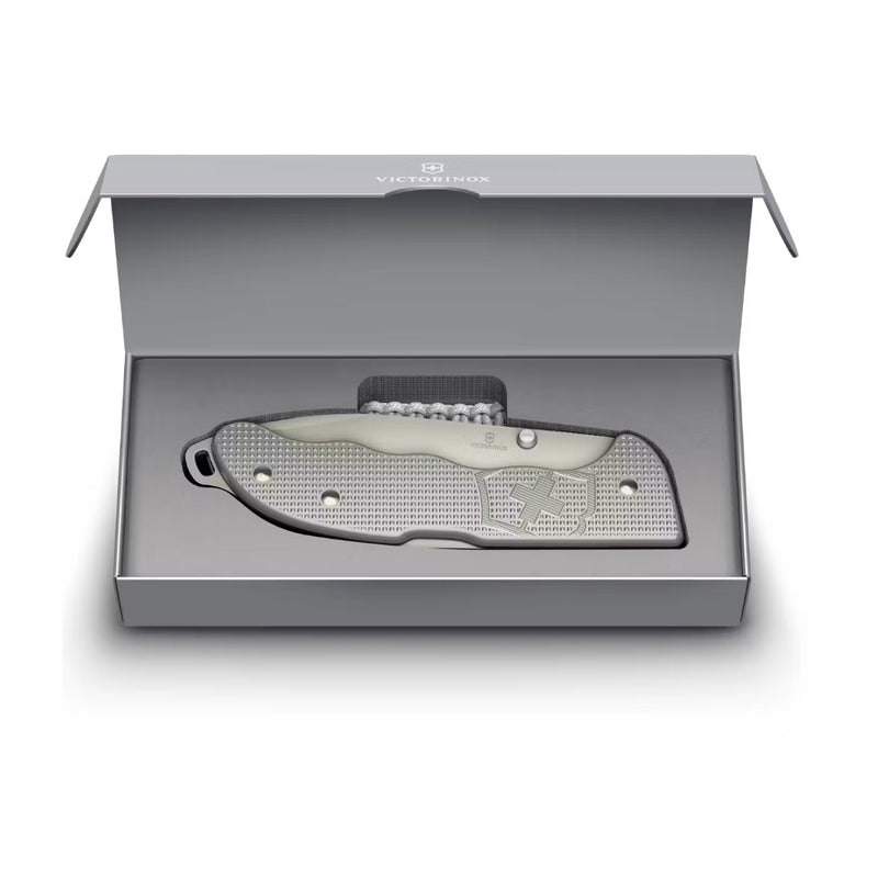 Evoke Alox Taittoveitsi Silver + Paracord