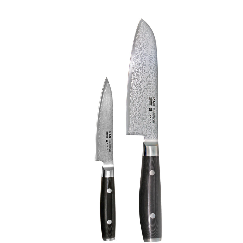 Yaxell Ran Santoku Knivset, 2 delar