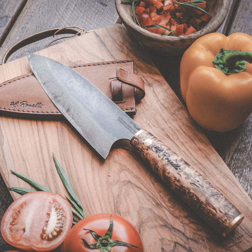 Roselli Santoku Knife with Sheath UHC, 16 cm