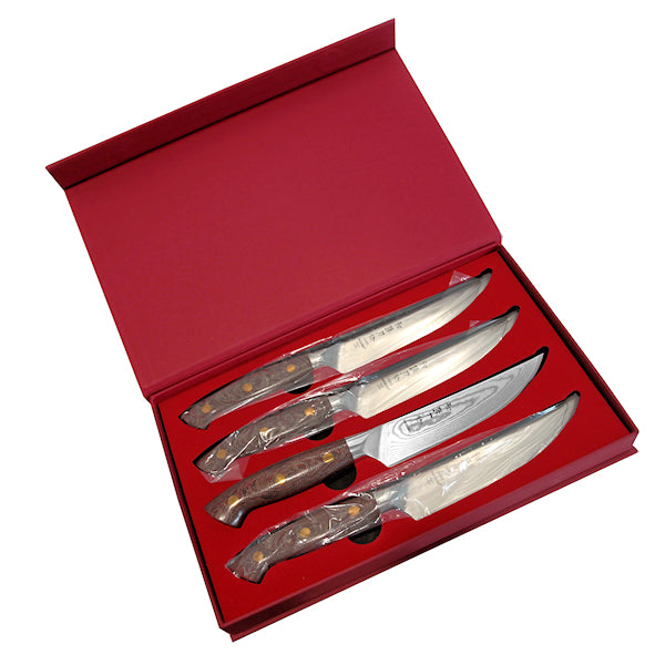 Hezhen X02M pihviveitset 4 kpl – Laadukkaat steak-veitset