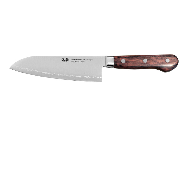 Suncraft SENZO Clad Santoku Knife, 16,5 cm.