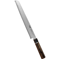 Suncraft Senzo Black Bread Knife, 22 cm