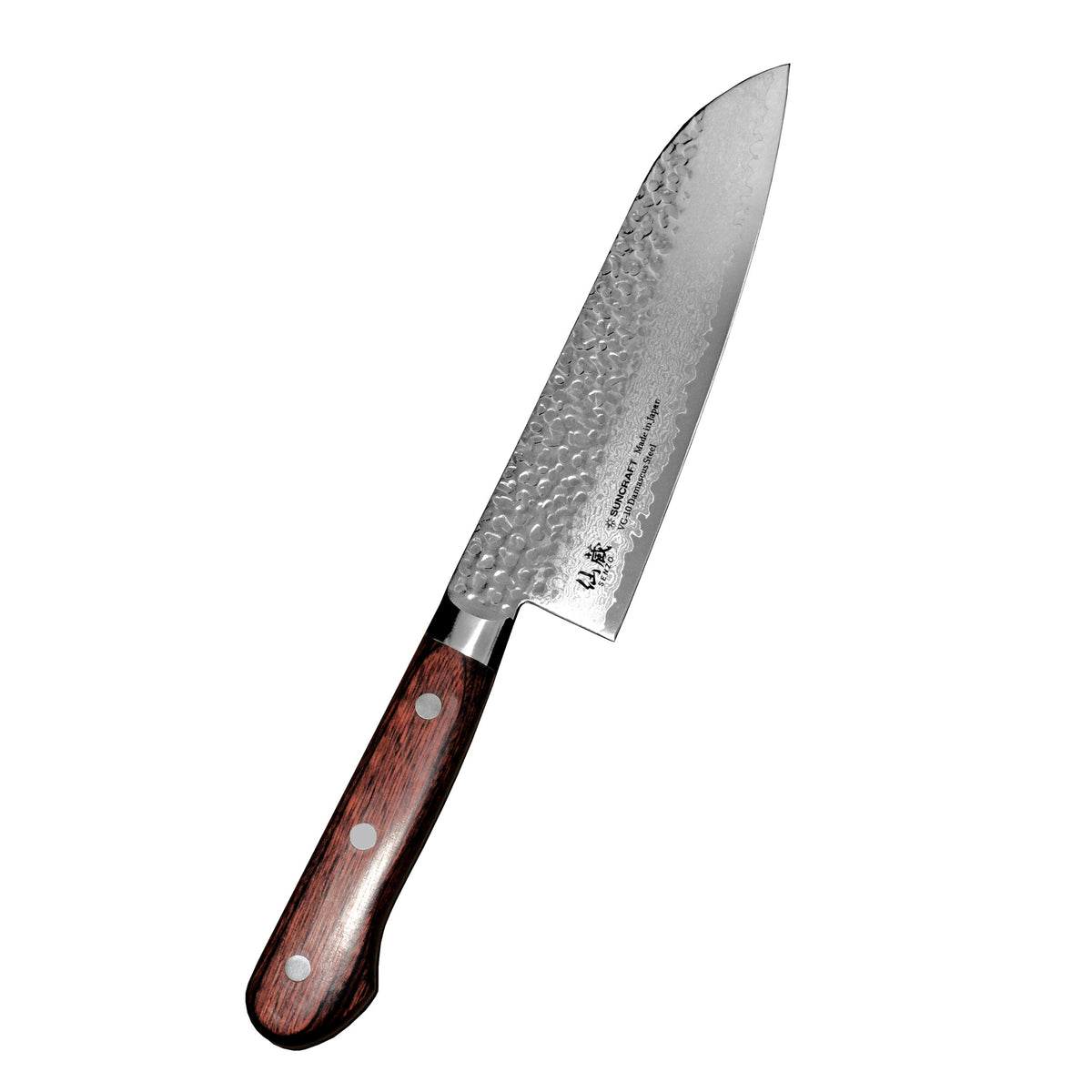 Suncraft Senzo Damascus Universal Santoku Knife, 16,5 cm