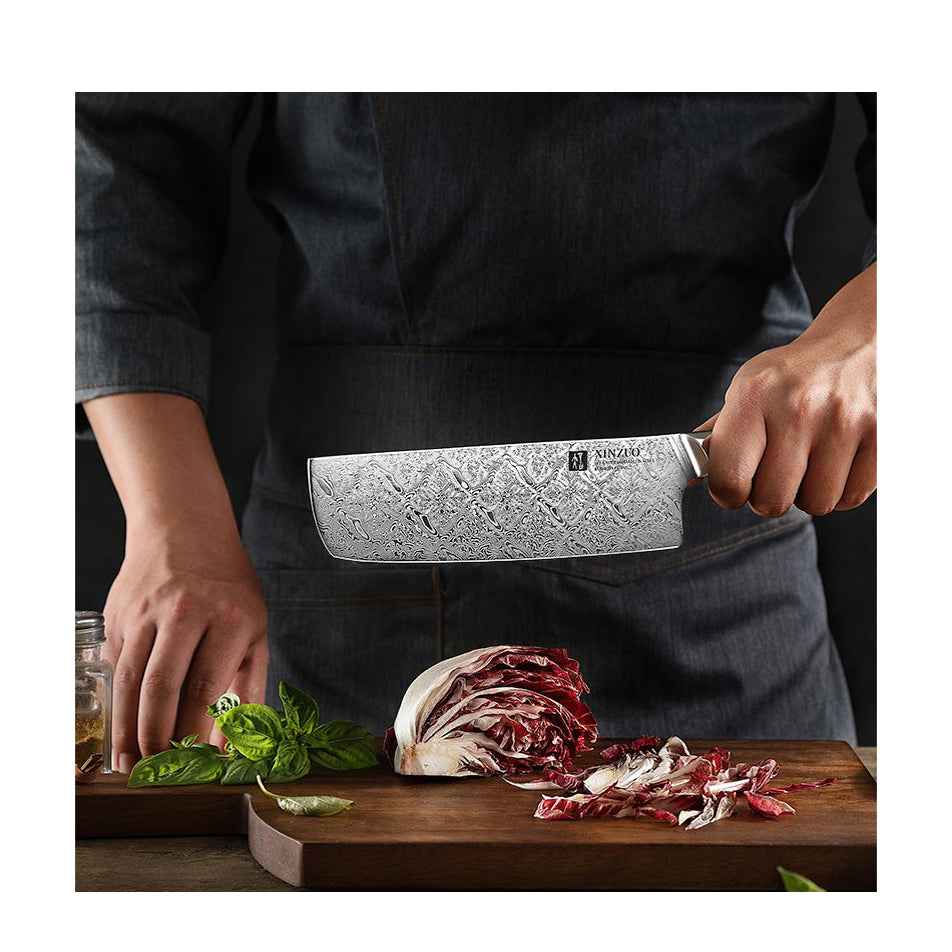 Xinzuo Jiang Nakiri knife, 18 cm
