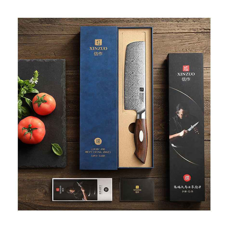 Xinzuo Jiang Nakiri knife, 18 cm