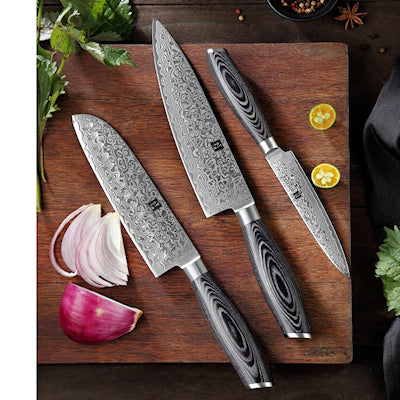 Xinzuo Ya Damascus Veitsisetti, 3 osaa