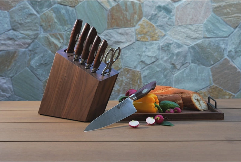 Xinzuo Jiang Damascus Leipäveitsi, 21 cm