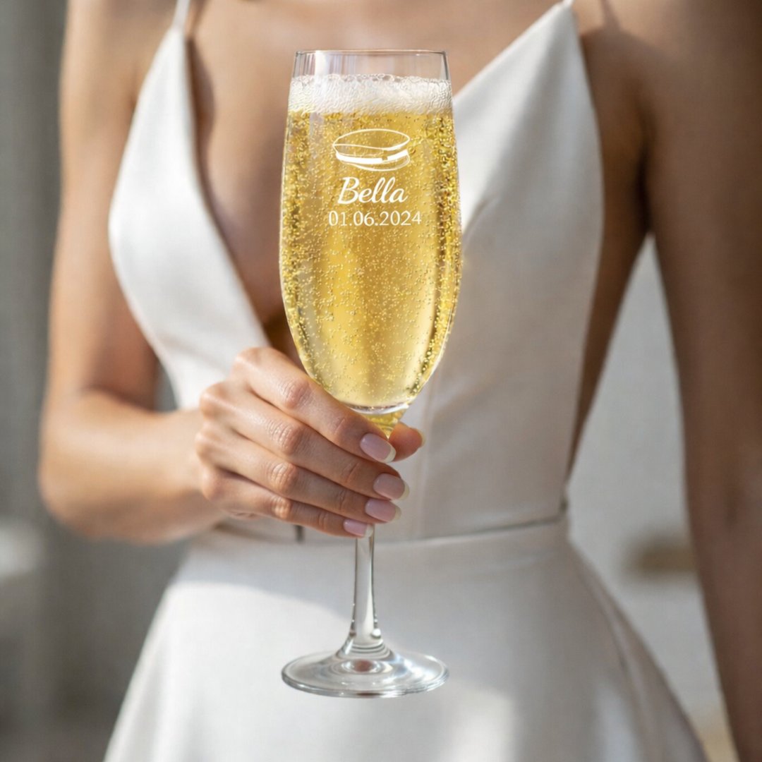 Student Champagneglas Moda 16,5 cl Personligt