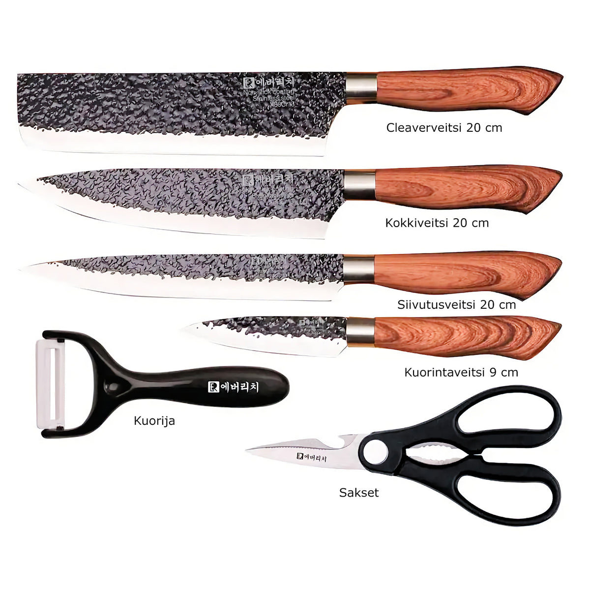 Evryealth Knife set, 6 pieces