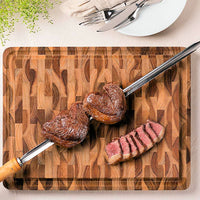 Leikkuulauta Butcher's Block, Tiikkipuu, 45 x 34 x 3 cm