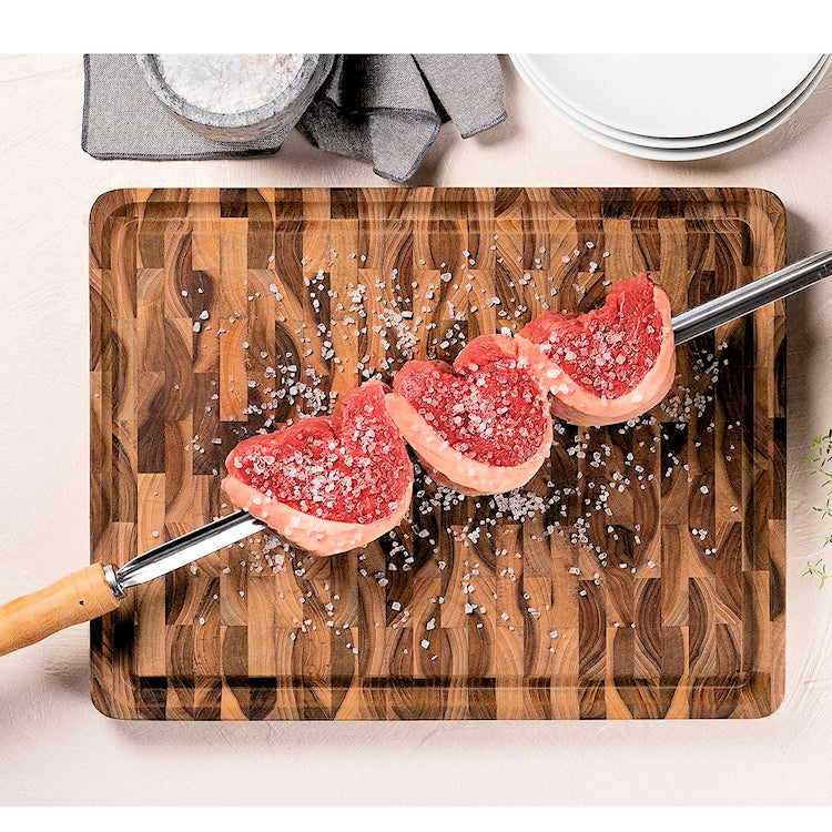 Leikkuulauta Butcher's Block, Tiikkipuu, 45 x 34 x 3 cm