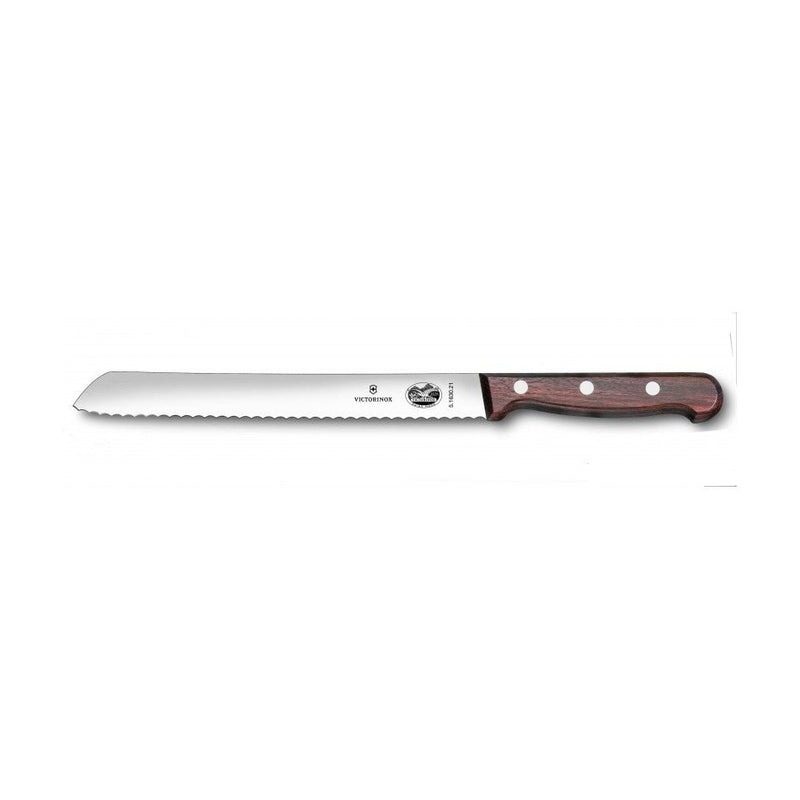 Victorinox Brödkniv Tandad Rosenträ, 21 cm