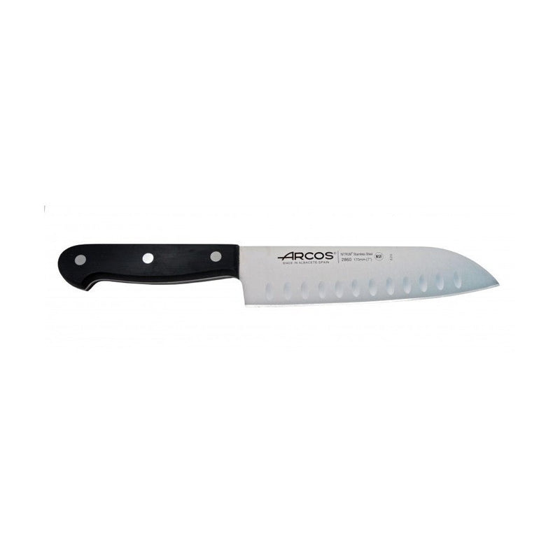 Arcos Santoku Knife Scalloped, 17 cm