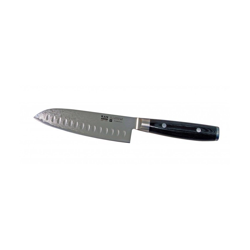 Yaxell Ran Damascus Olivslipad Santoku 16,5 cm