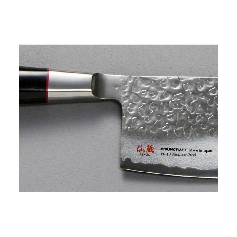 Suncraft Senzo  Damascus Classic Mini Usuba Knife, 100mm