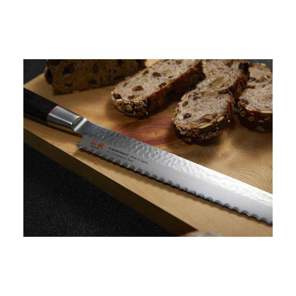 Suncraft Senzo  Damascus Classic Bread Knife, 22 cm